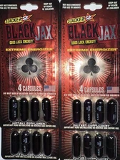 8 Ct BLACK JAX Jack Stacker Two ENERGY BLISTER PACKS  32 Capsules FREE SHIP
