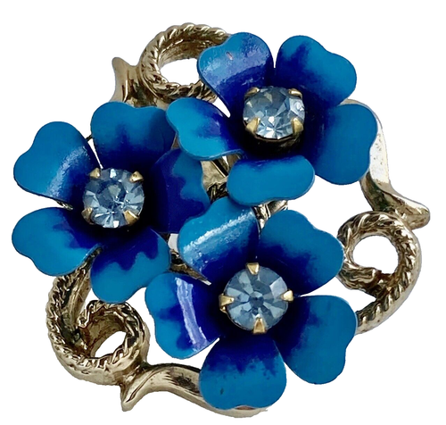 BOUCLES D'OREILLES représentant des fleurs signé AVON BIJOU VINTAGE - Foto 5 di 8