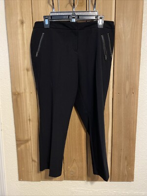 Worthington Black Dress Capri Pants Size 14P NWOT
