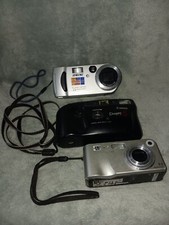 Non Working Camera Lot Of 3 - Sony CyberShot DSC-P51 Hp Canon Snappy Af