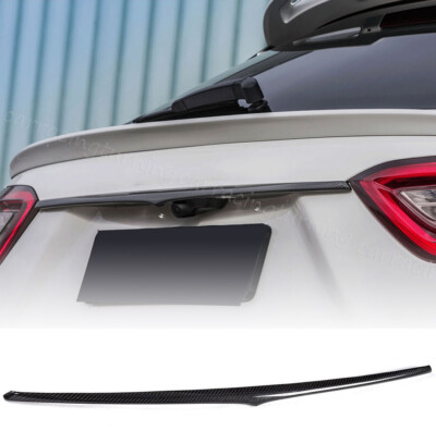 REAL CARBON Rear Trunk Lid Cover Trim Wing Fit For Maserati Levante SUV 2016-20 