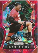 2019 Panini Prizm Qadree Ollison Red Ice Prizm SP RC #375