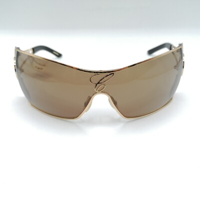 Chopard Luxus Sonnenbrille SCH 639S 0300 Panorama Shield Glitzer Steine 