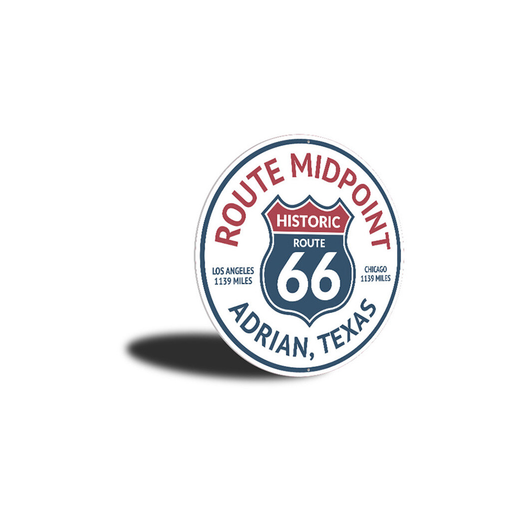 Route 66 Midpoint, Adrian, Texas Road Aluminum Sign | eBay