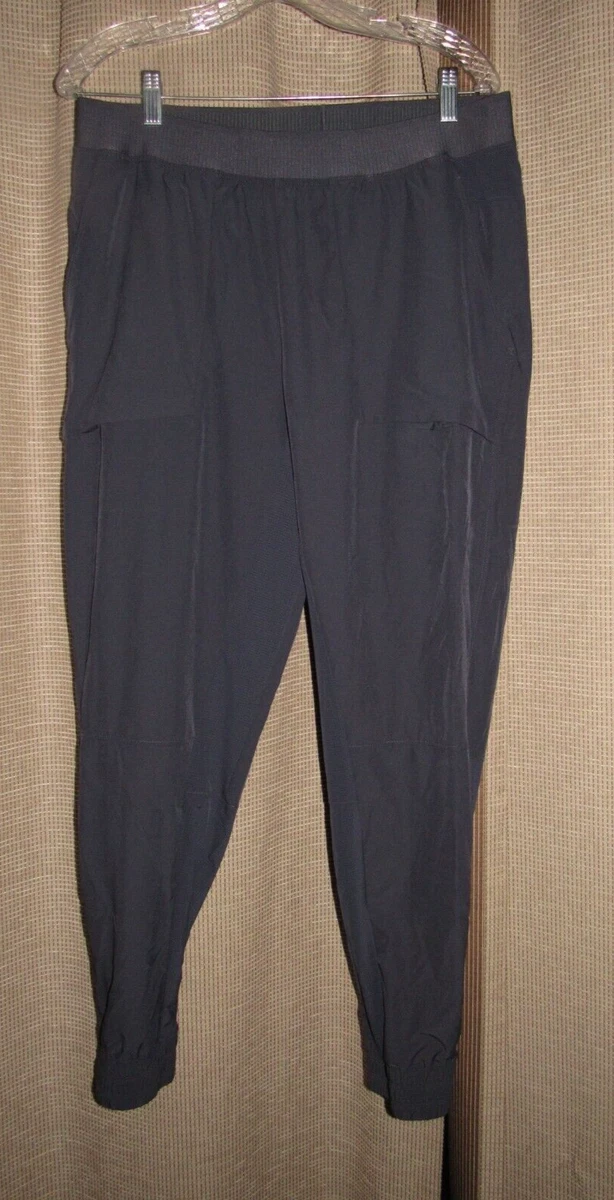 APANA Joggers Athletic Pants Gray Womens Large Microfiber 29