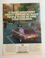 1972 AMC American Motors Gremlin Vintage Print Ad Advertisement Auto Car VW