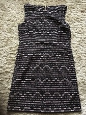 TAHARI ARTHUR S. LEVINE Black Cream Lace Occasion Dress Evening Wedding Size 10