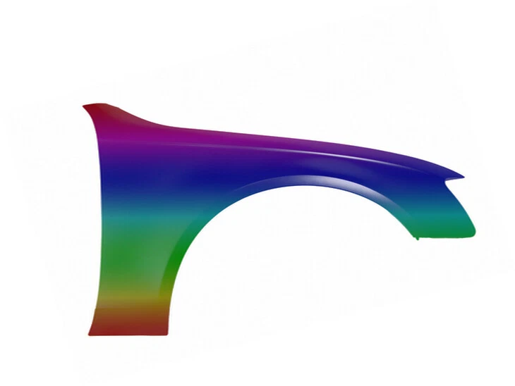 Audi A4 B8 2011-2015 Kotflügel rechts in Wunschfarbe lackiert