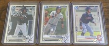 Sanchez Gomez Arias 2021 Bowman Prospects Chrome 1st Bowman Lot (3)