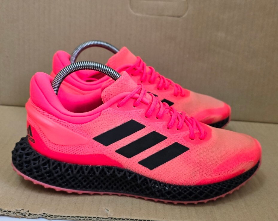 ADIDAS 4D RUN TRAINERS SIZE UK SIGNAL PINK EXCELLENT CONDITION