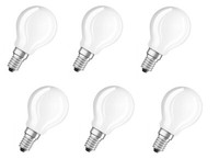 6X Osram Led Tropfen Matt 4W = 40W E14 Warmweiß Eek:G (Spektrum A-G)