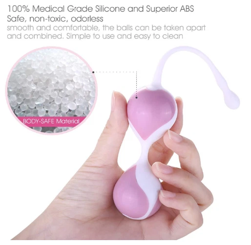 Kit de pesas de ejercicio Louviva Kegel para principiantes, pelotas Ben Wa para mujeres y niñas Foto 3 de 4