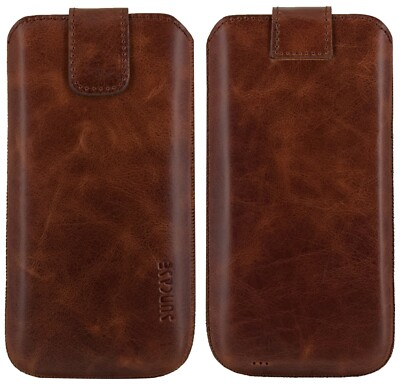 Suncase Custodia In Pelle Per Doro 5030 – Fatta A Mano, Con Linguetta Di Estrazione, Ultra Sottile - 2