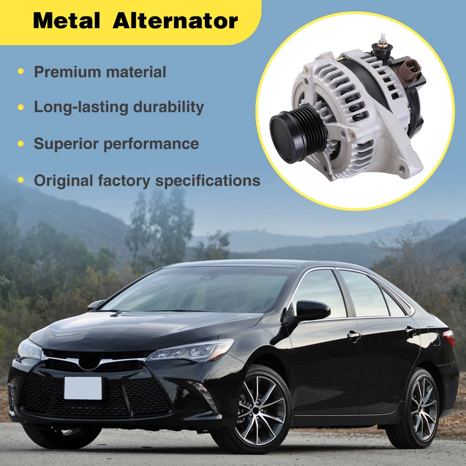 NEW Alternator For Toyota Camry 2015 - 2017 (2.5L) 2013-2018 RAV4 27060-0V170 - Image 2 of 4