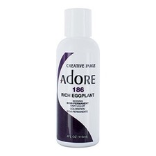 Adore Shining Semi Permanent Hair Color, 186 Rich Eggplant 4 Oz