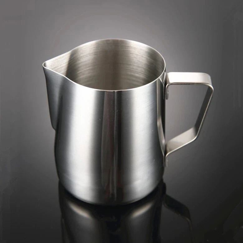 Milk Frother Pitcher Jug Cup Stainless Steel Frothing Coffee Measurement Cup Pot