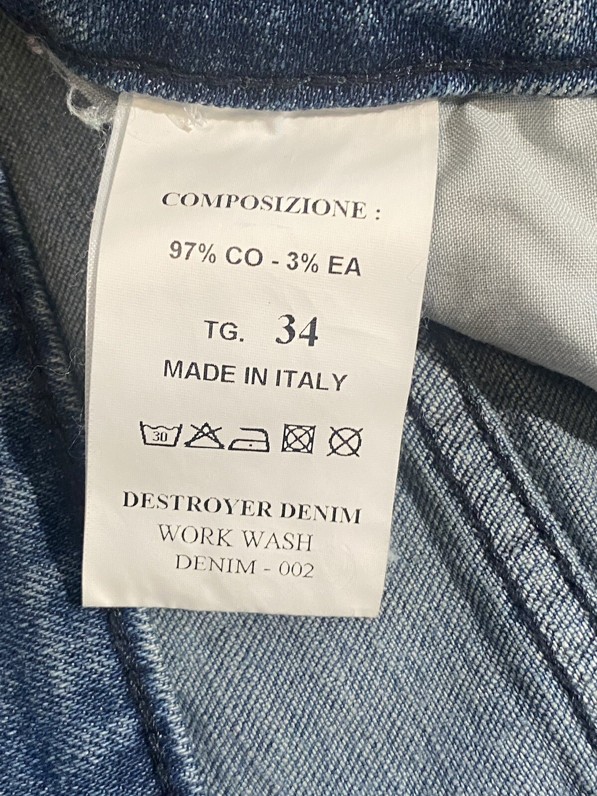 Represent Destroyer Denim Work Wash Distressed Je… - image 9