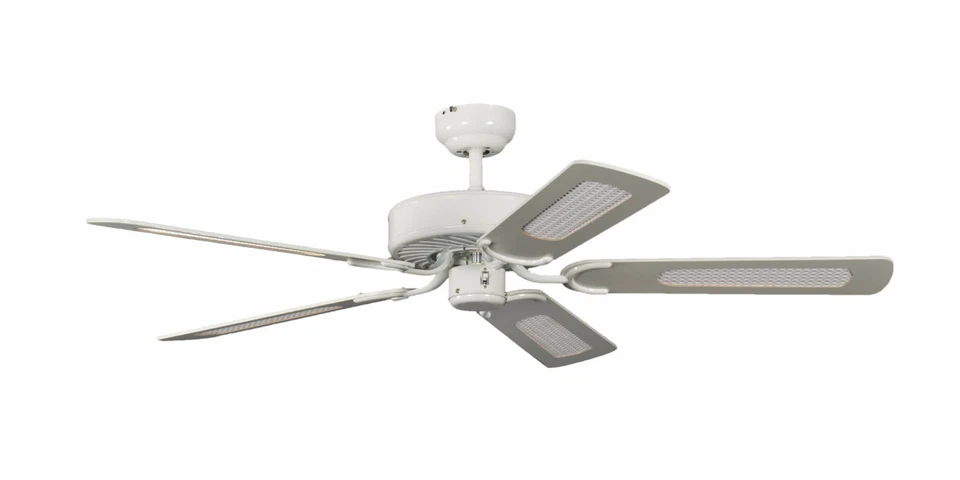 Ceiling Fan Winterbetrieb Living Room Potkuri White With Rattan - Image 2 of 2