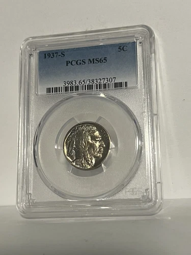 Awesome 1937-S Buffalo Nickel PCGS Certified MS65!!