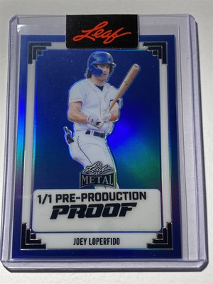 JOEY LOPERFIDO blue jays 2024 Leaf Metal '91 Prismatic BLUE PROOF 1/1 (B2)