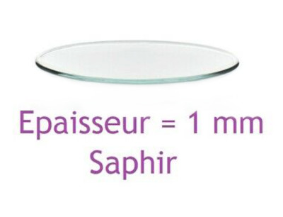 Verre De Montre Plat Diamètre 29.8 Mm Avec Joint En L - Marque VERLUX - Neuf Sans Emballage - Pour Remplacement Ou Réparation