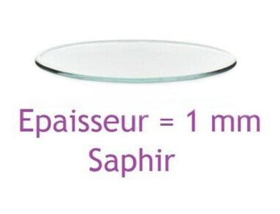 Verre De Montre Plat Diamètre 33.1 Mm Avec Joint - Marque Verlux - Neuf Pour Remplacement Horlogerie