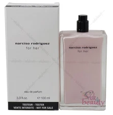 NARCISO RODRIGUEZ FOR HER( NO CAP) 3.3/3.4oz EDP SPRAY FOR WOMEN NEW NO BOX