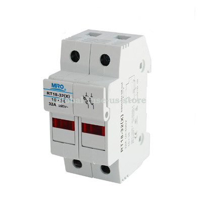 Miro RT18-32 (X) Zylinder-Sicherungshalter 10 * 38 32 Ampere 690 VAC 2-polig