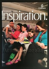 2011 EMIRATES AIRLINES Economy Class Inspiration MARKETING BROCHURE airways ad