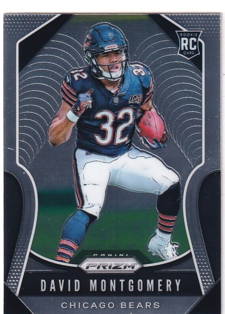 DAVID MONTGOMERY 2019 Panini Prizm FLAGSHIP BASE RC #327! PACKERS!