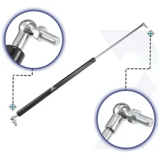 2 Pcs 20inch 45lb/200N Black Lift Supports Gas Struts with Wrench for Front Hood