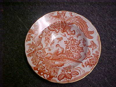 Royal Crown Derby Red Aves 8 1/2'' Soup Bowl(s) MINT