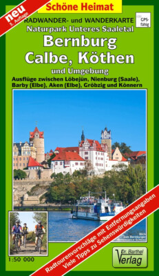 Wanderkarte Naturpark Unteres Saaletal, Bernburg, Calbe, Köthen