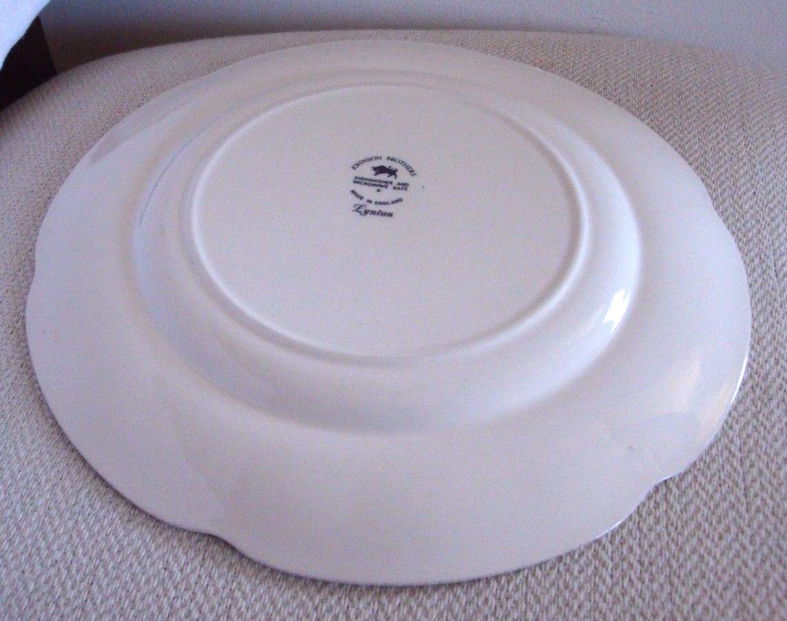 Johnson Brothers Lynton 101/2" Dinner Plate Pink Blue Flower Queen Ann