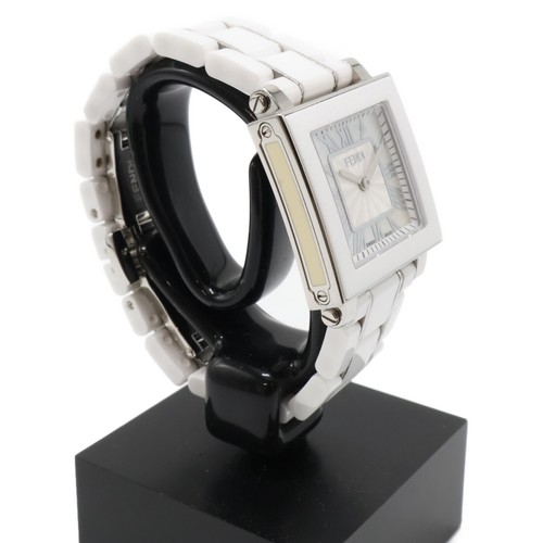 FENDI F622240B Quadromini Shell Dial Square Quartz Watches white - Picture 5 of 7
