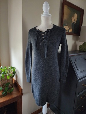 Madewell Women's XXS Gray Lace-Up Sweater-Dress Merino Wool | eBay Madewell Women's XXS Gray Lace-Up Sweater-Dress Merino Wool | eBay