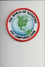 2008 VHC The World Of Scouting Camporee patch (Red)