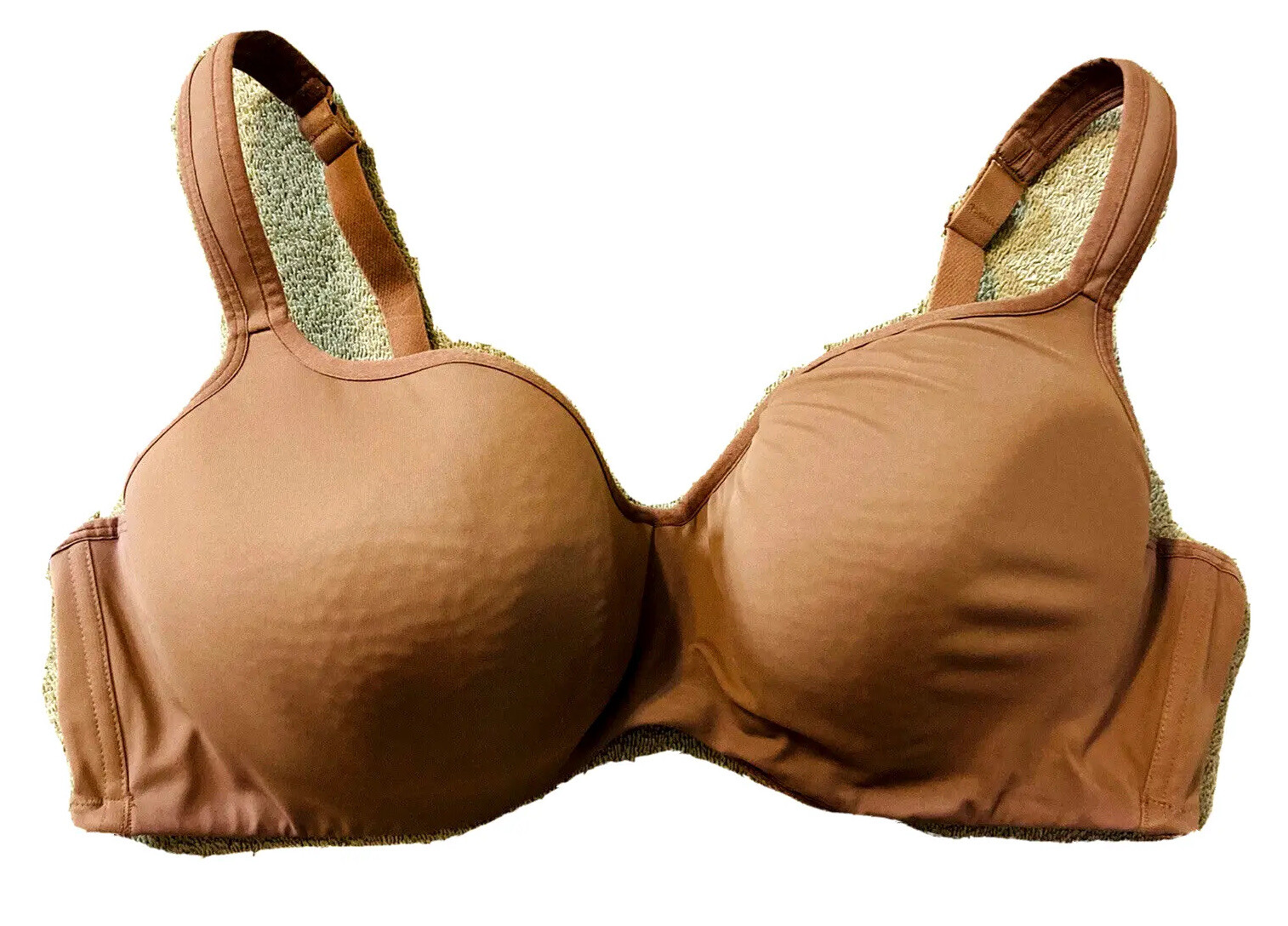 Cacique 46D Bra Underwired Solid Brown Lightly Pa… - image 5