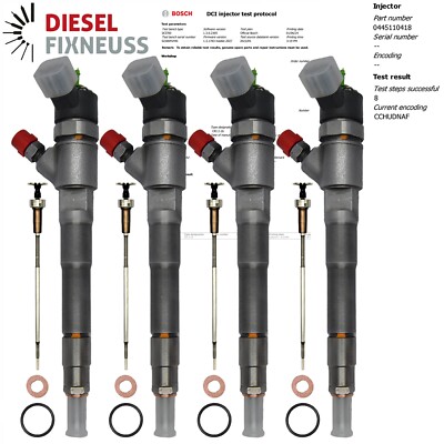 4x Einspritzdüse 0445110418 injektor DAILY DUCATO BOXER JUMPER 2.3 504389548