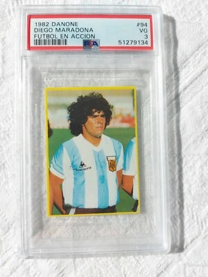 1982 Diego Maradona Danone #94 / Graded PSA 3 - Bild 1 von 2