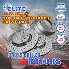Front and Rear Cross Drilled Rotors for 2007-2013 Mazda 3 Mazdaspeed