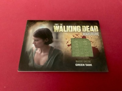 Walking Dead Season 2  Wardrobe Relic Patch card  MAGGIE - GREEN TANK TOP - NM