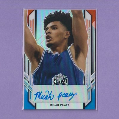 2021-22 Leaf Metal Red White Blue Rainbow AUTO #PA-MP1 Micah Peavy RC SN /10