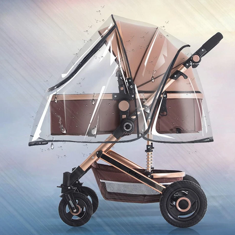 Parapioggia Universale per Passeggino，Impermeabile Parapioggia per Carrozzina Co - Immagine 3 di 4