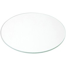 Plymor 6" Round, 3mm Thick Non-Beveled Clear Glass Circle