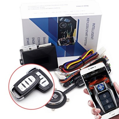 Car Engine Start Stop Button Remote Smart Key PKE Passive Keyless Entry System