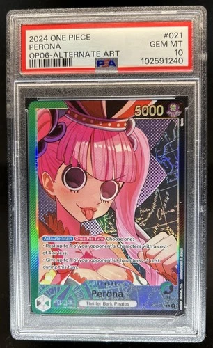 2024 One Piece Wings of The Captain Perona Leader Alternate Art #OP06-021 PSA 10