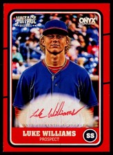 2025 Onyx Vintage Baseball #VALUWI - Luke Williams Red Auto /25