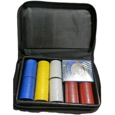 Poker Chips and Cards Set in Zip Case Travel Case 