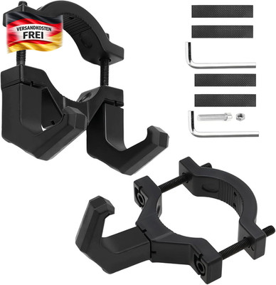 E-Scooter Haken Set für Lenker 3,8-5,8 cm - Einzel & Doppel, rutschfest